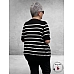KAFFE CURVE Cardigan Lizzy Black/Chalk